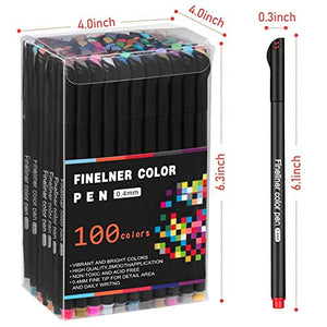 Mogyann Journal Planner Pen Set - 100 Colored Fine Point Markers