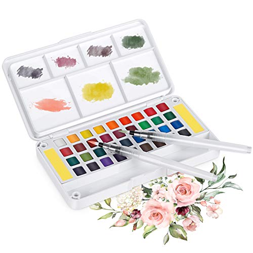 Watercolor Paint Set, Mogyann Watercolor Paints with 36 Colors Pigment