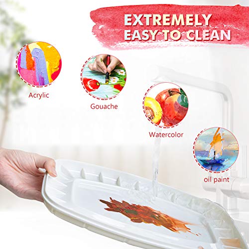 Lind Kitchen 20x30CM Clear Rectangle Paint Tray Palette Painting Acrylic Paint  Pallet for Watercolor Gouache DIY Art Craft - Yahoo Shopping