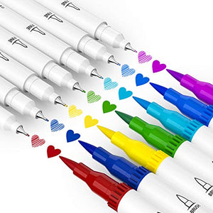 Mogyann Coloring Markers Set for Adults - 72 Colors Dual Brush Pen Art Markers for Adult Coloring, Writing and Calligraphy, Drawing, Sketching
