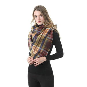 Mogyann Womens Blanket Winter Scarf Large Oversized Winter Scarves Classic Tassel scarf Warm Soft Wrap Shawl Scarves Coffee