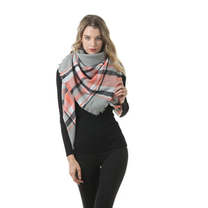 Mogyann Women Soft Scarf Shawl Long Scarves and Wraps Lightweight Blanket Palid Scarves Stylish Soft Scarves Cape Dark Grey