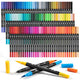 Mogyann Coloring Markers for Adult 100 Colors Dual Tip Brush Pens