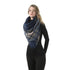 Mogyann Women's Blanket Fall Winter Warm Cozy Large Scarf Checked Giant Stylish Soft Chunky Scarves Shawl Cape Navy