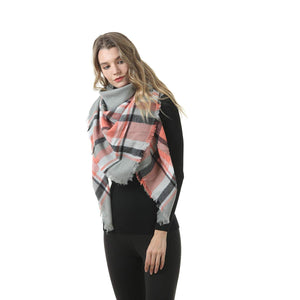 Mogyann Women Soft Scarf Shawl Long Scarves and Wraps Lightweight Blanket Palid Scarves Stylish Soft Scarves Cape Dark Grey