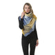 Mogyann Women's Blanket Fall Winter Warm Cozy Large Checked Oversized Stylish Soft Chunky Scarves Shawl Cape Scarf Yellow