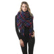 Mogyann Women's Blanket Fall Winter Warm Cozy Large Scarf Checked Giant Stylish Soft Chunky Scarves Shawl Cape Blue