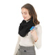 Fashion Infinity Scarves With Zipper Pocket For Girl Women - Novelty Wrap Travel Scarf with Hidden Pocket(Black Thicken)
