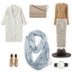 Travel Scarf, Infinity Scarf with Secret Hidden Zipper Pocket (Star-Light gray)