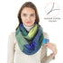 Travel Scarf, Infinity Scarf with Secret Hidden Zipper Pocket (F03)