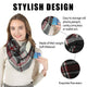 Mogyann Womens Infinity Pocket Scarf Lightweight Travel Scarf with Zipper Pocket Loop Scarves for Womens Girls Ladies (Black)